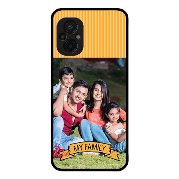 Poco M5 Custom Glass Phone Case - My Family Design