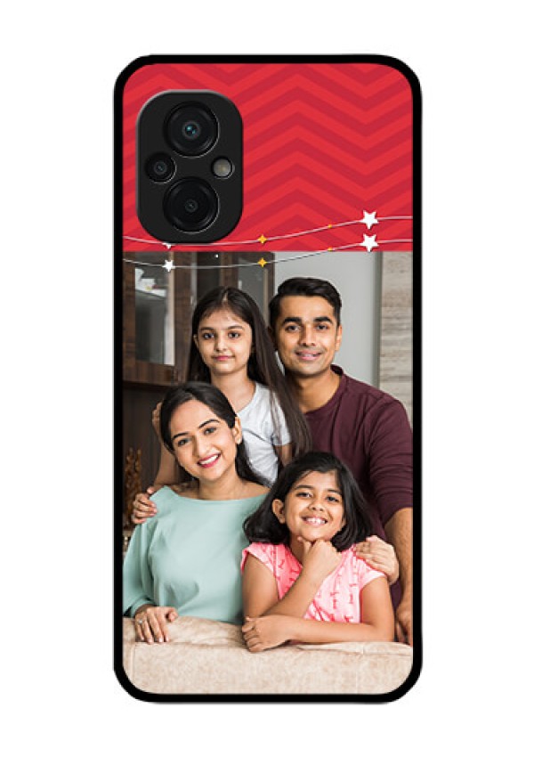 Poco M5 Personalized Glass Phone Case - Happy Family Design