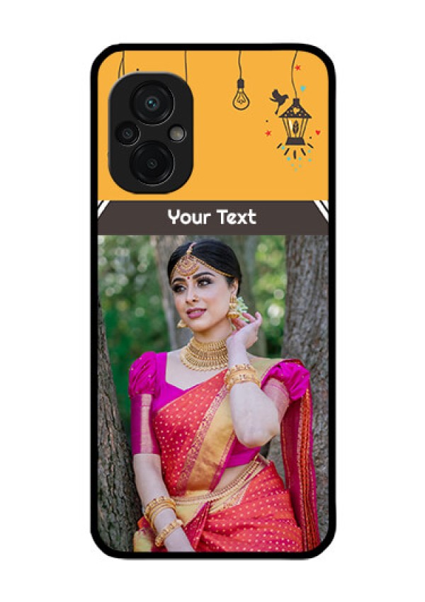 Poco M5 Custom Glass Mobile Case - with Family Picture and Icons