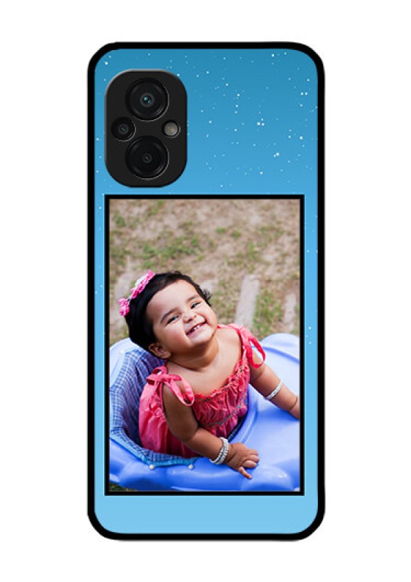 Poco M5 Custom Glass Mobile Case - Wave Pattern Colorful Design