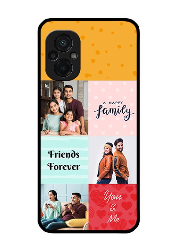 Poco M5 Personalized Glass Phone Case - Images with Quotes Design