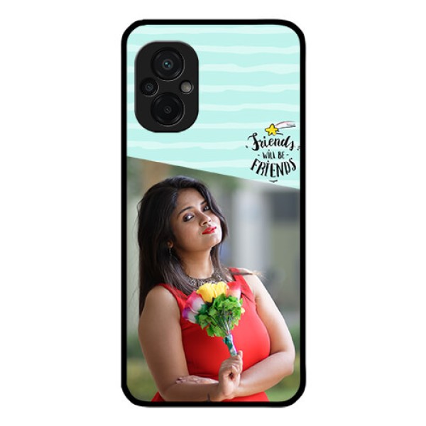 Poco M5 Custom Glass Phone Case - Friends Picture Icon Design