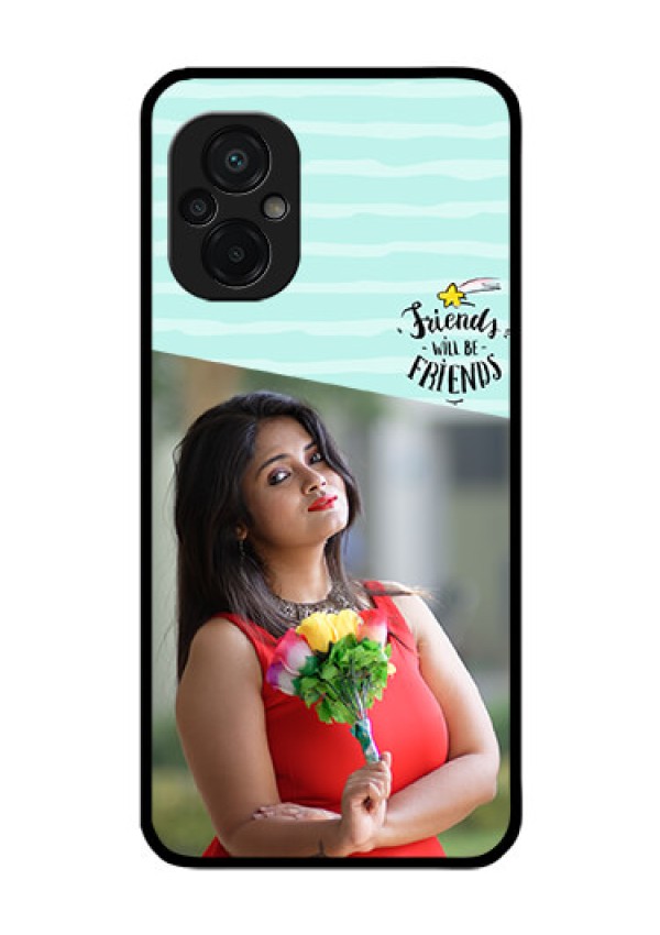 Poco M5 Custom Glass Phone Case - Friends Picture Icon Design