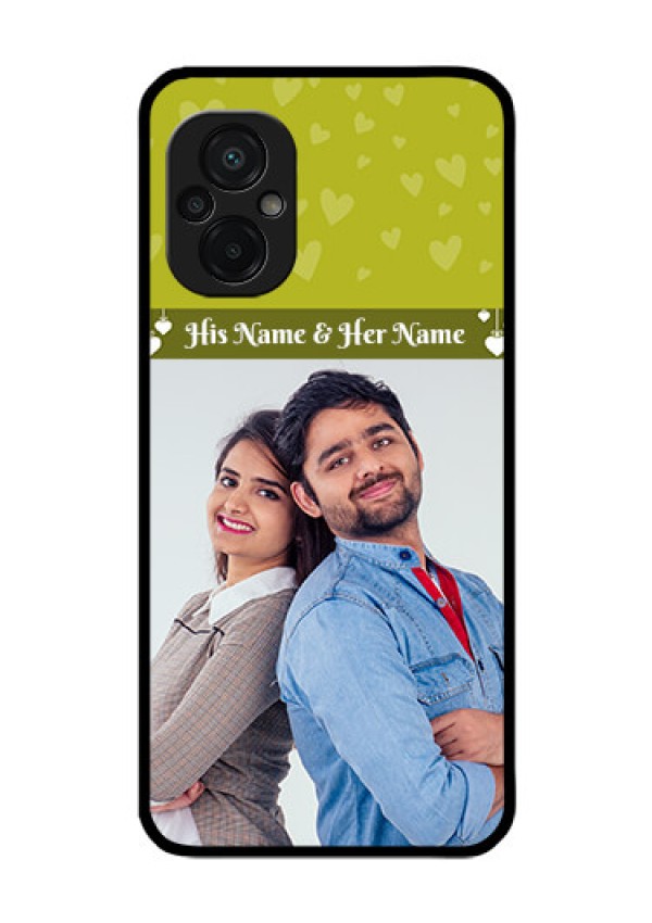 Poco M5 Custom Glass Phone Case - You & Me Heart Design