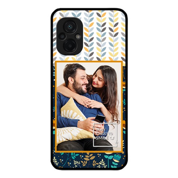 Poco M5 Custom Glass Mobile Case - Pattern Design