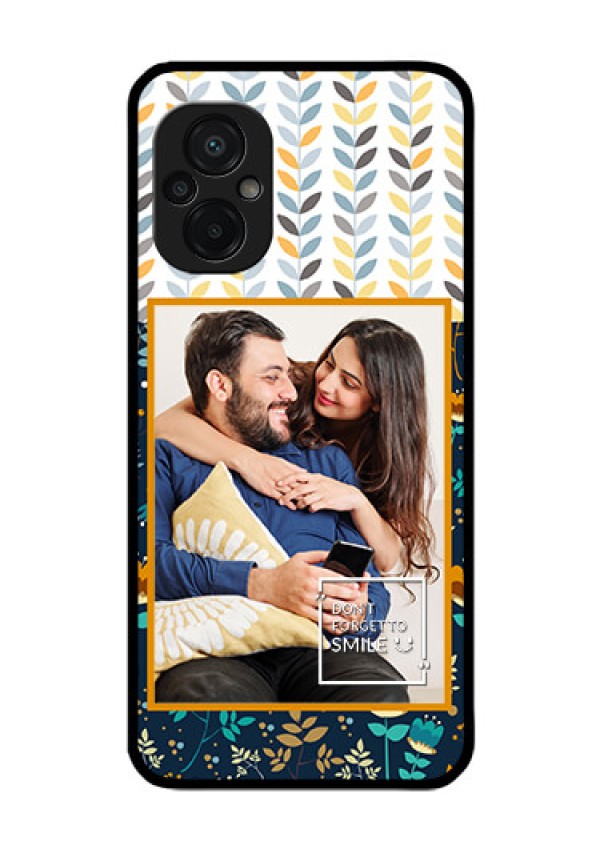 Poco M5 Custom Glass Mobile Case - Pattern Design