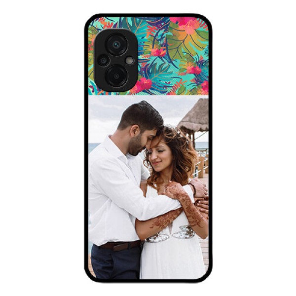 Poco M5 Photo Printing on Glass Case - Watercolor Floral Design Poco M5 Photo Printing on Glass Case - Watercolor Floral Design