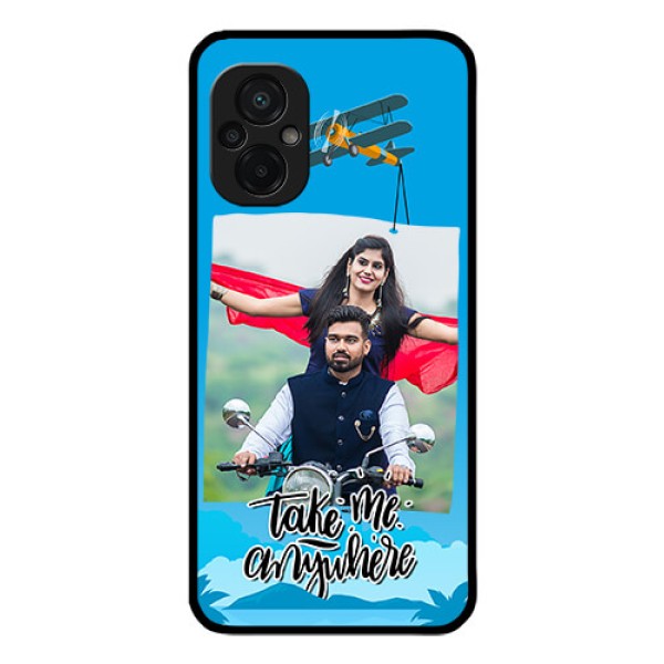 Poco M5 Custom Glass Mobile Case - Traveller Design