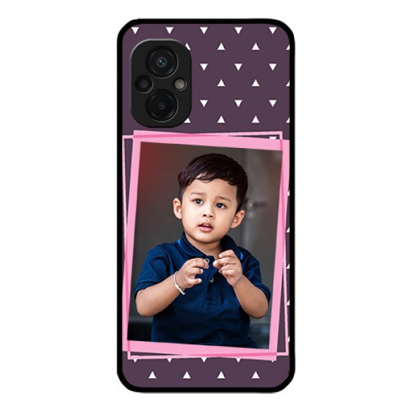 Poco M5 Custom Glass Mobile Case - Triangle Pattern Dotted Design Poco M5 Custom Glass Mobile Case - Triangle Pattern Dotted Design