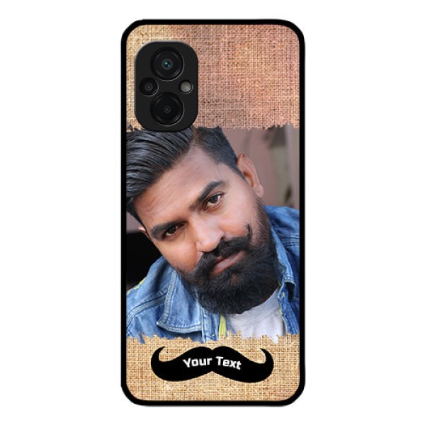 Poco M5 Personalized Glass Phone Case - with Texture Design