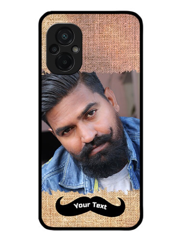 Custom Poco M5 Personalized Glass Phone Case - with Texture Design