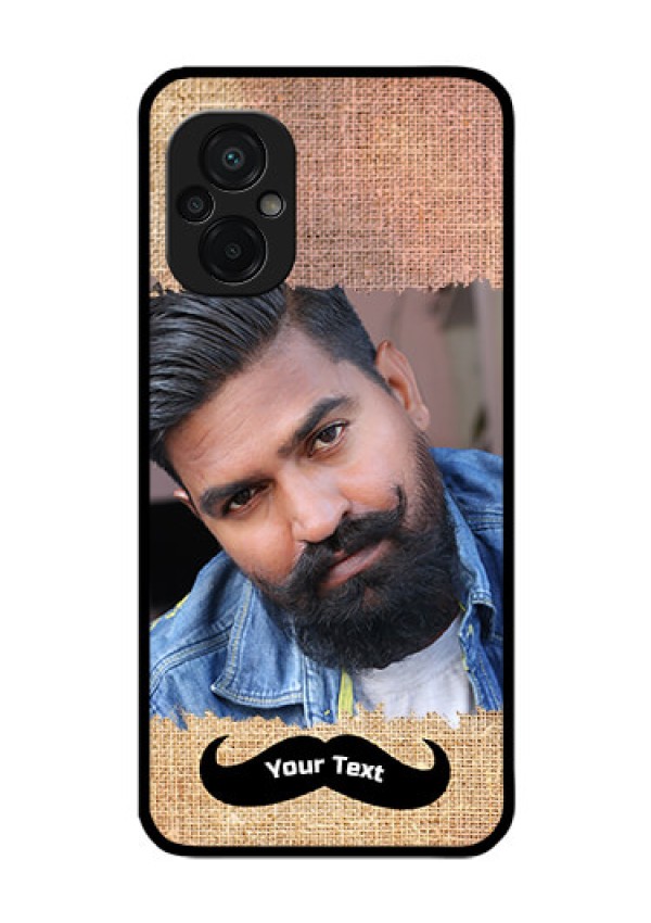 Poco M5 Personalized Glass Phone Case - with Texture Design