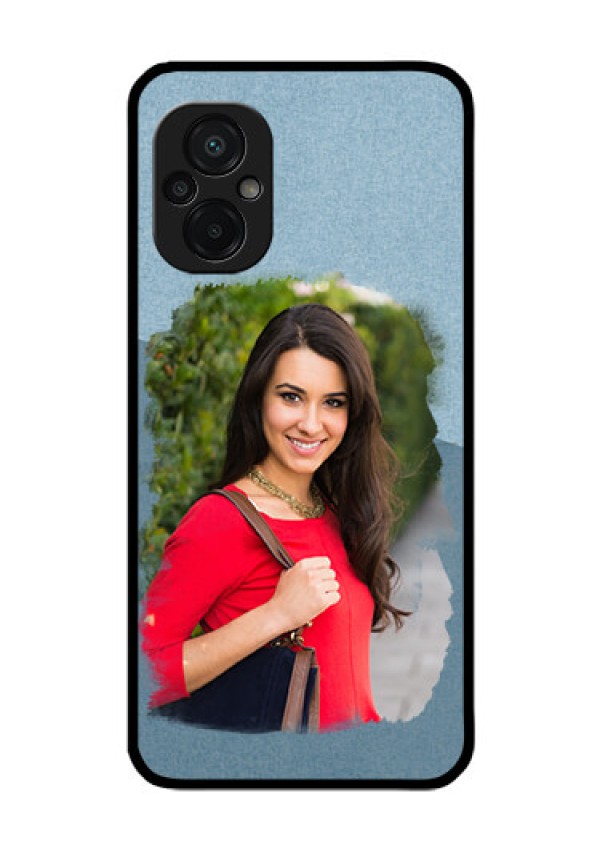 Poco M5 Custom Glass Mobile Case - Grunge Line Art Design