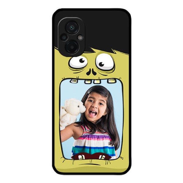 Poco M5 Personalized Glass Phone Case - Cartoon monster back case Design Poco M5 Personalized Glass Phone Case - Cartoon monster back case Design