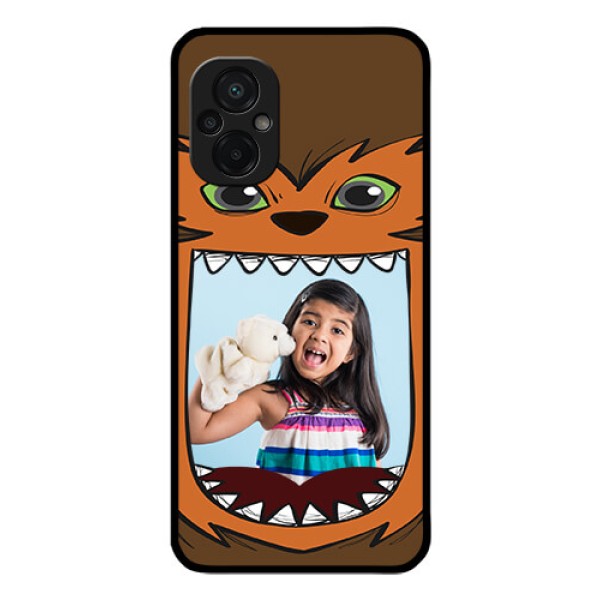 Poco M5 Photo Printing on Glass Case - Owl Monster Back Case Design Poco M5 Photo Printing on Glass Case - Owl Monster Back Case Design