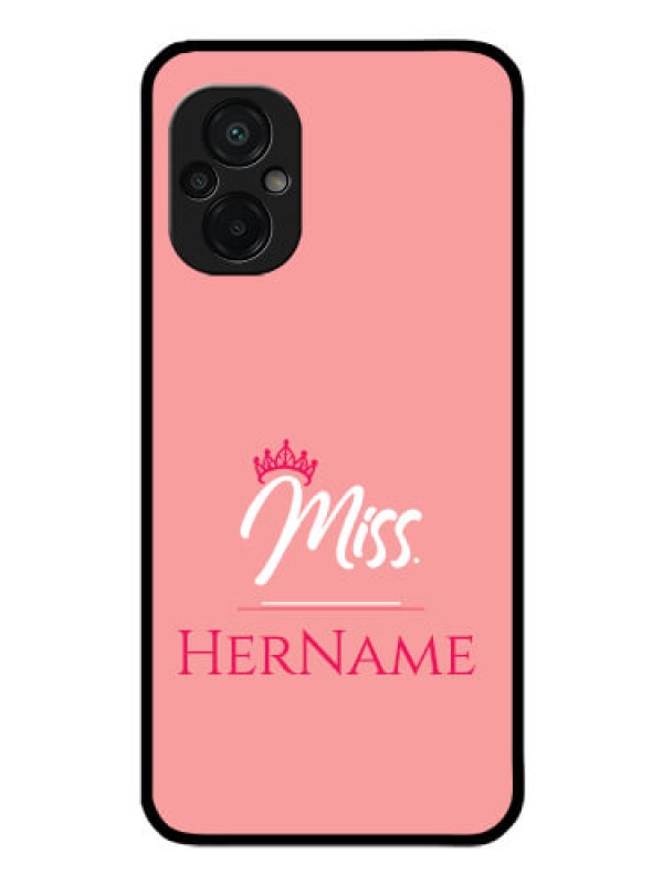 Custom Poco M5 Custom Glass Phone Case Mrs with Name