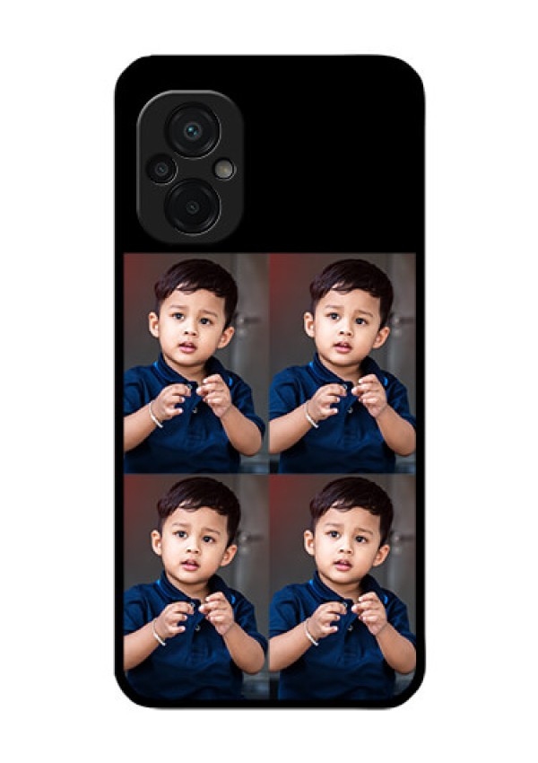 Poco M5 4 Image Holder on Glass Mobile Cover