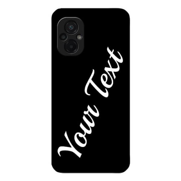 Poco M5 Custom Glass Mobile Cover with Your Name