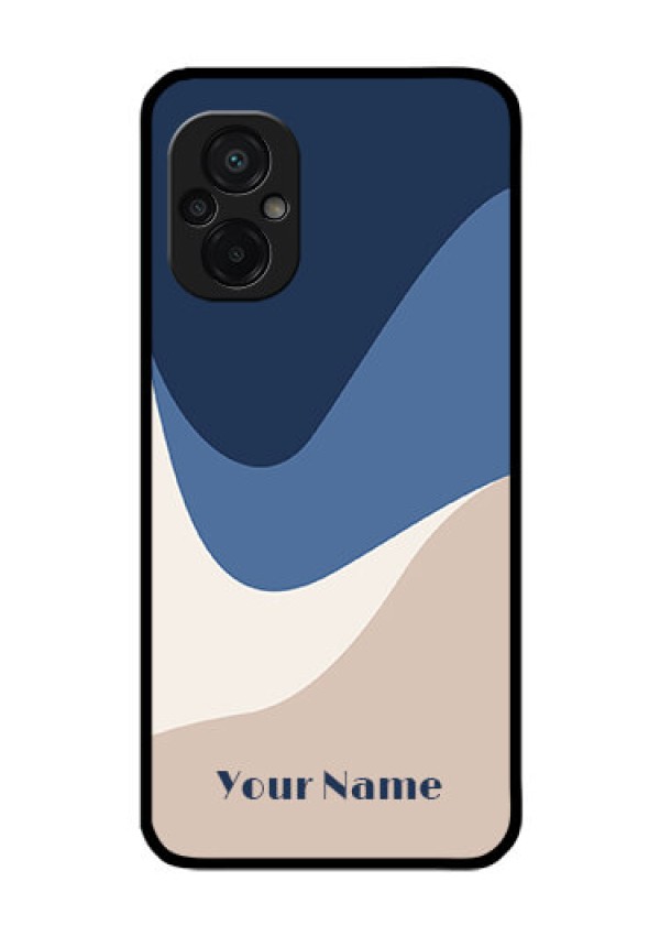 Poco M5 Custom Glass Phone Case - Abstract Drip Art Design