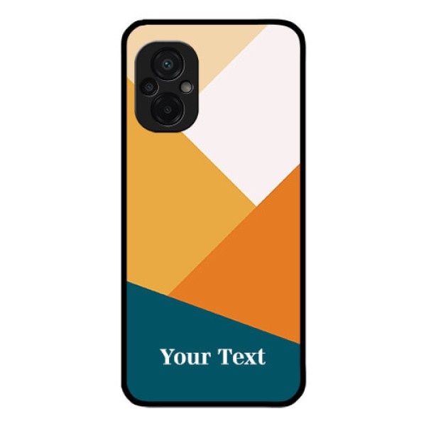 Poco M5 Personalized Glass Phone Case - Stacked Multi-colour Design Poco M5 Personalized Glass Phone Case - Stacked Multi-colour Design