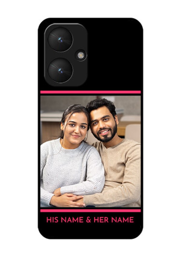 Poco M6 5G Custom Glass Phone Case - With Add Text Design