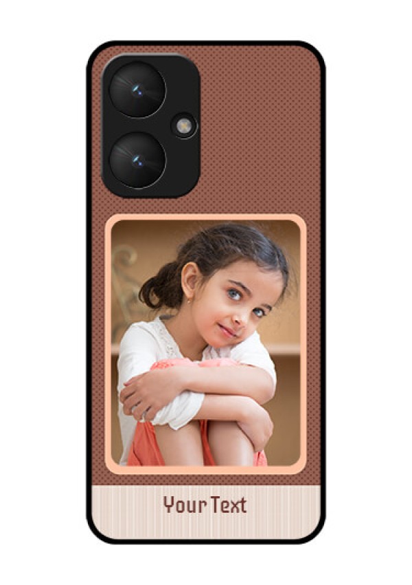 Poco M6 5G Custom Glass Phone Case - Simple Pic Upload Design