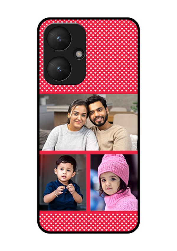 Poco M6 5G Custom Glass Phone Case - Bulk Photo Upload Design