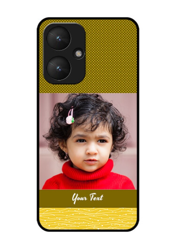 Poco M6 5G Custom Glass Phone Case - Simple Green Color Design