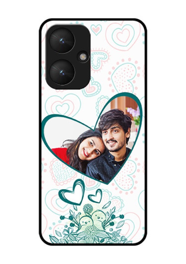 Poco M6 5G Custom Glass Phone Case - Premium Couple Design