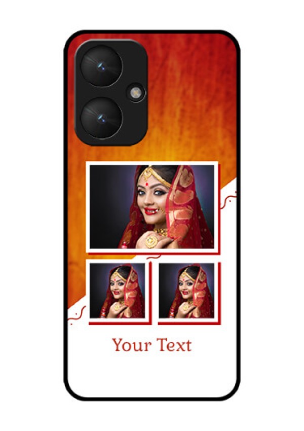 Poco M6 5G Custom Glass Phone Case - Wedding Memories Design