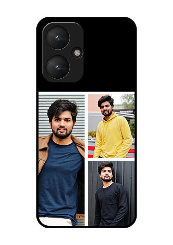 Poco M6 5G Custom Glass Phone Case - Upload Multiple Picture Design