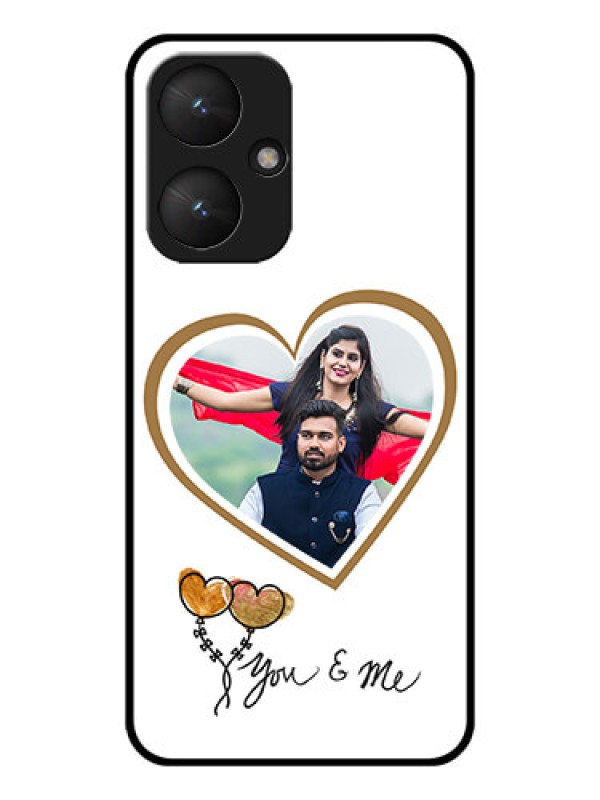 Custom Poco M6 5G Custom Glass Phone Case - You & Me Design