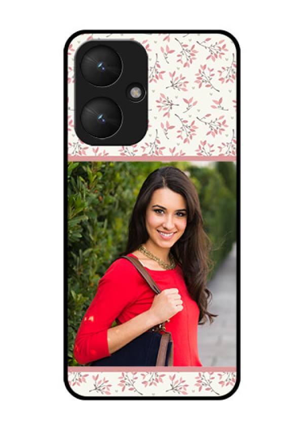 Poco M6 5G Custom Glass Phone Case - Stunning Floral Design