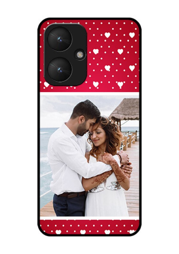 Poco M6 5G Custom Glass Phone Case - Hearts Mobile Case Design