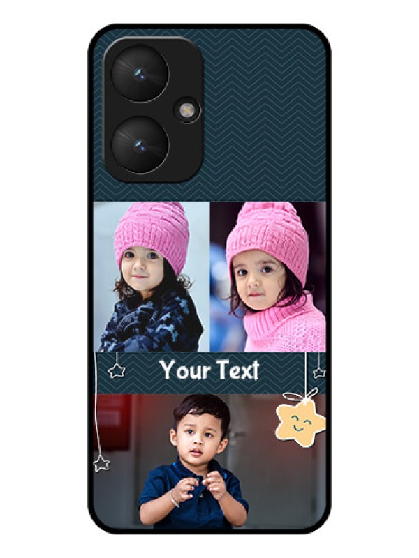 Custom Poco M6 5G Custom Glass Phone Case - Hanging Stars Design