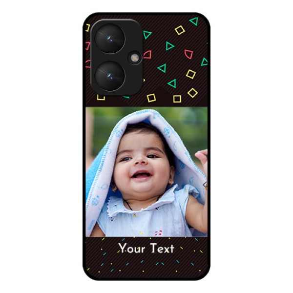 Poco M6 5G Custom Glass Phone Case - With Confetti Birthday Design Poco M6 5G Custom Glass Phone Case - With Confetti Birthday Design