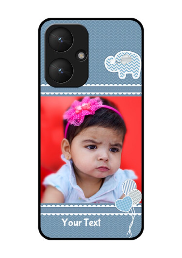 Poco M6 5G Custom Glass Phone Case - With Kids Pattern Design