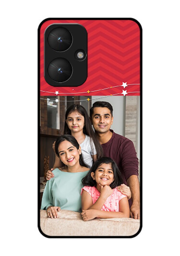 Poco M6 5G Custom Glass Phone Case - Happy Family Design