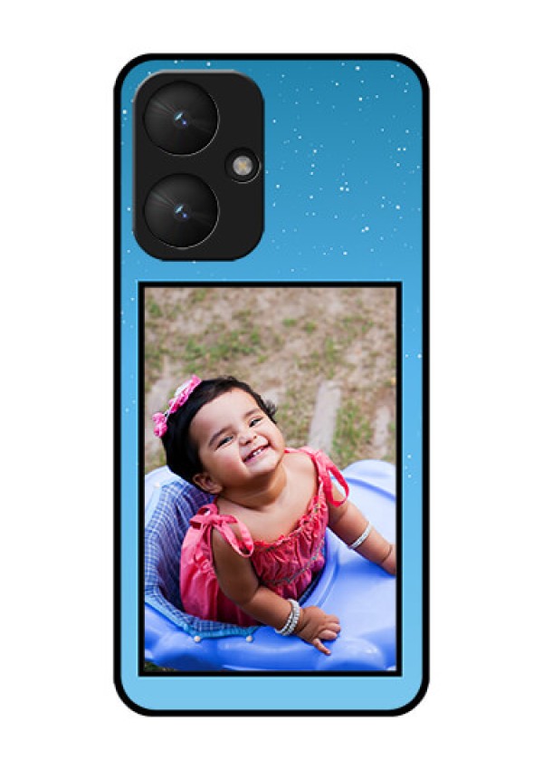 Poco M6 5G Custom Glass Phone Case - Wave Pattern Colorful Design
