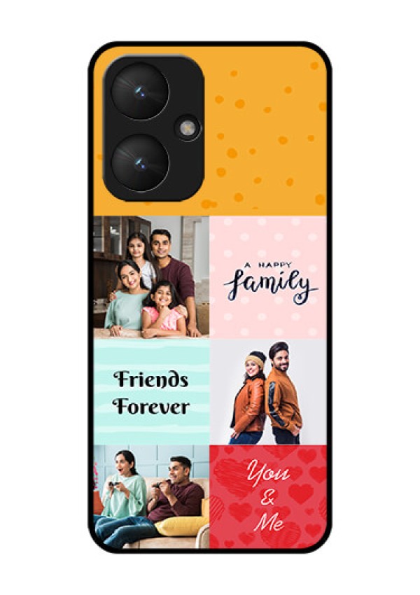 Poco M6 5G Custom Glass Phone Case - Images With Quotes Design