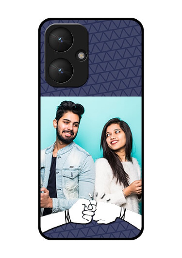 Poco M6 5G Custom Glass Phone Case - With Best Friends Design