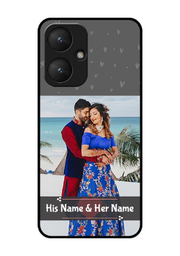 Poco M6 5G Custom Glass Phone Case - Buy Love Design With Photo Online