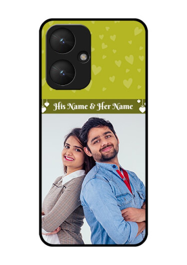 Poco M6 5G Custom Glass Phone Case - You & Me Heart Design
