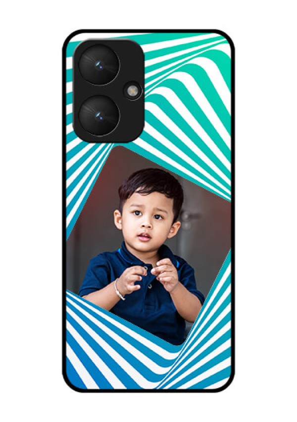 Poco M6 5G Custom Glass Phone Case - Abstract Spiral Design