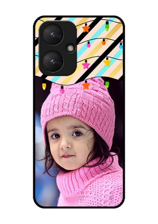 Poco M6 5G Custom Glass Phone Case - Lights Hanging Design