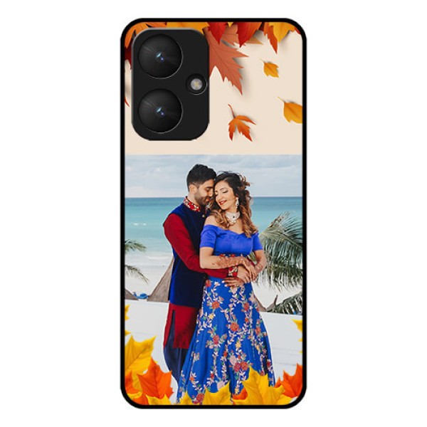 Poco M6 5G Custom Glass Phone Case - Autumn Maple Leaves Design Poco M6 5G Custom Glass Phone Case - Autumn Maple Leaves Design