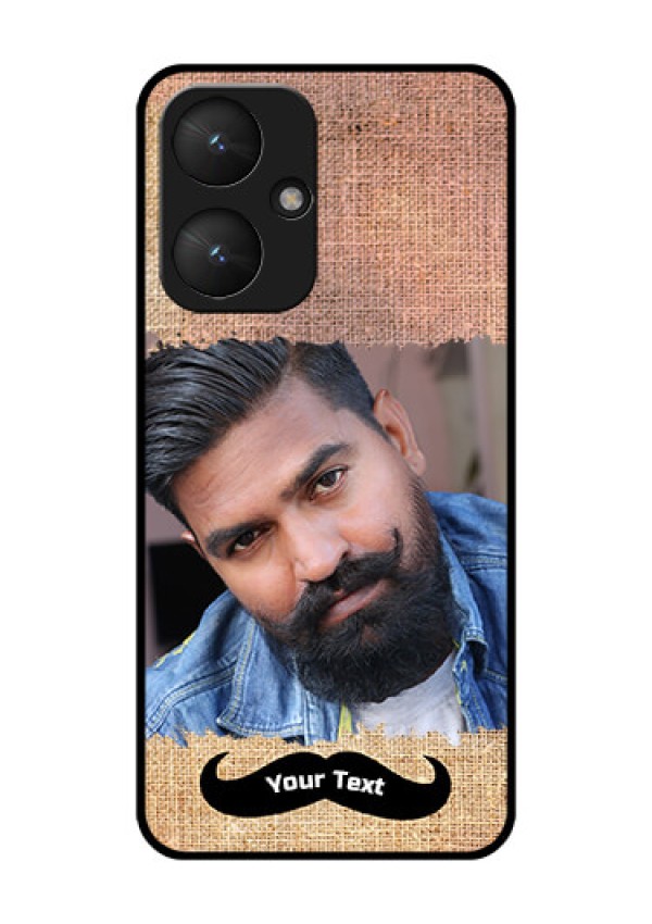 Poco M6 5G Custom Glass Phone Case - With Texture Design