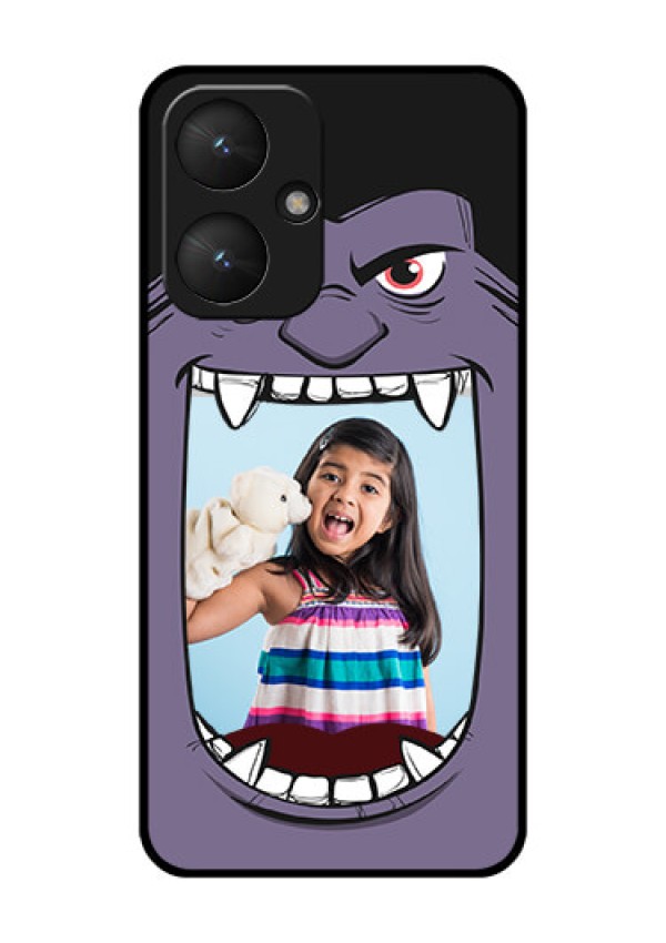 Poco M6 5G Custom Glass Phone Case - Angry Monster Design