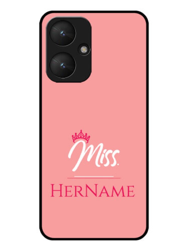 Custom Poco M6 5G Custom Glass Phone Case - Mrs With Name Design