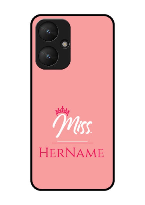 Poco M6 5G Custom Glass Phone Case - Mrs With Name Design